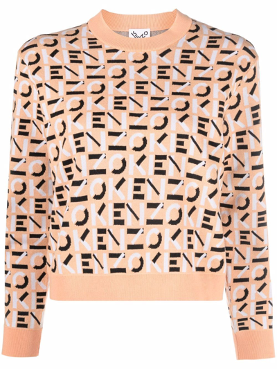 Shop Kenzo Pullover  Monogram In Pink