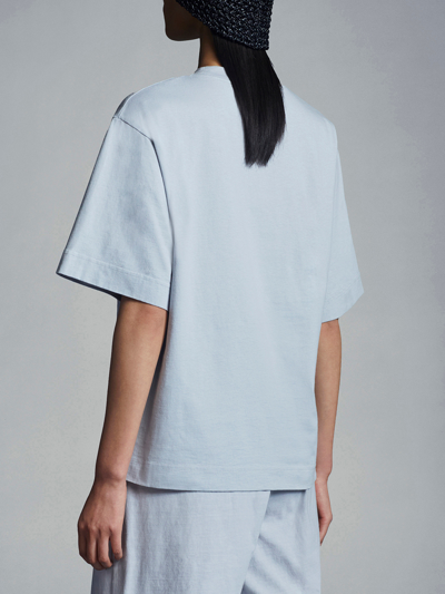 Shop Moncler Genius T-shirt Olivia Oyl In Light Blue