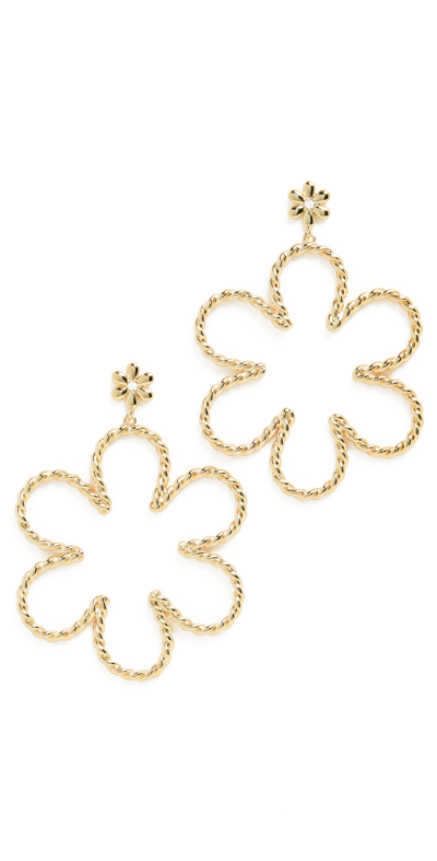 Shop Luv Aj The Daisy Rope Earrings In Gold