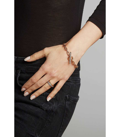 Shop Walters Faith Saxon Diamond Toggle Chain Link Bracelet In Rosegold