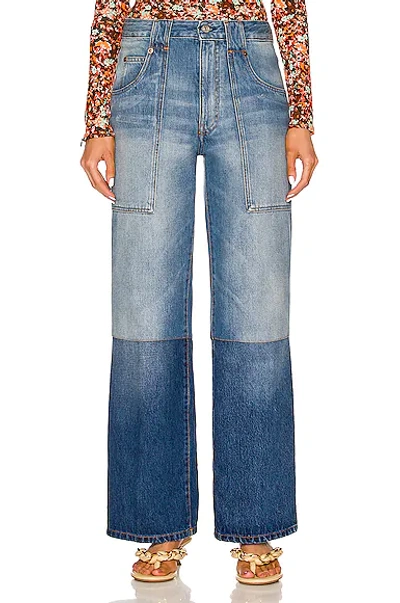 Shop Victoria Beckham Serge Jean In Authentic 70s Wash