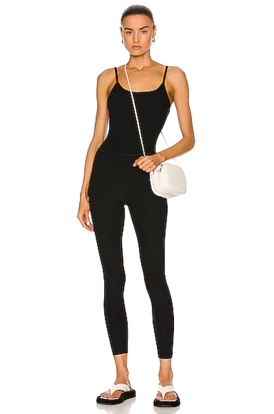 Shop Beyond Yoga Spacedye Uplevel Midi Jumpsuit In Darkest Night