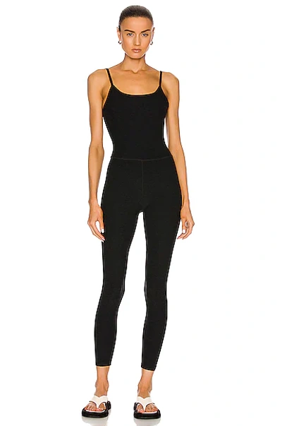 Shop Beyond Yoga Spacedye Uplevel Midi Jumpsuit In Darkest Night