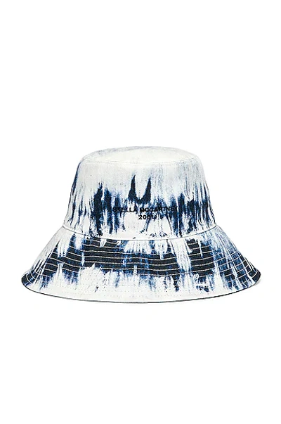 Shop Stella Mccartney Cotton Hat In Blue & Wash Denim