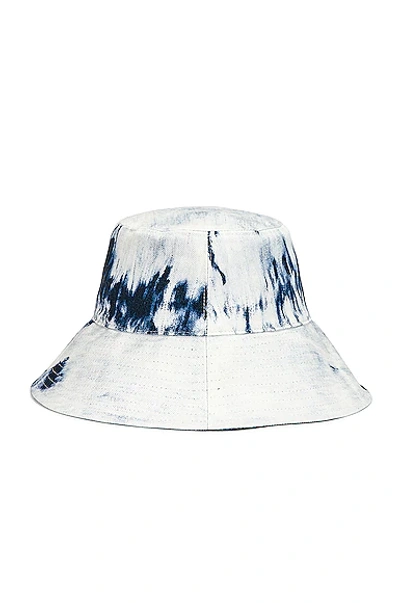 Shop Stella Mccartney Cotton Hat In Blue & Wash Denim