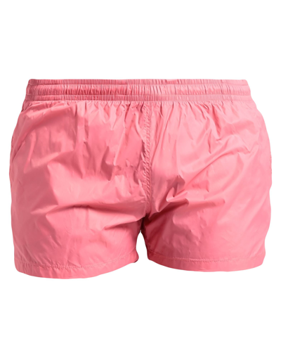 Shop Donvich Swim Trunks In Pink
