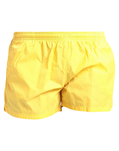 Shop Donvich Man Swim Trunks Yellow Size L Polyester