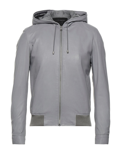 Shop Olivieri Jackets In Light Grey