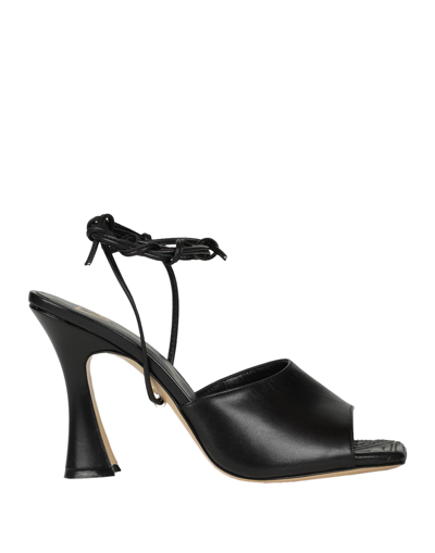 Shop Giampaolo Viozzi Sandal Woman Sandals Black Size 8 Soft Leather