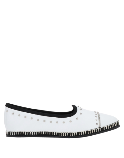Shop Giuseppe Zanotti Woman Loafers White Size 6 Soft Leather