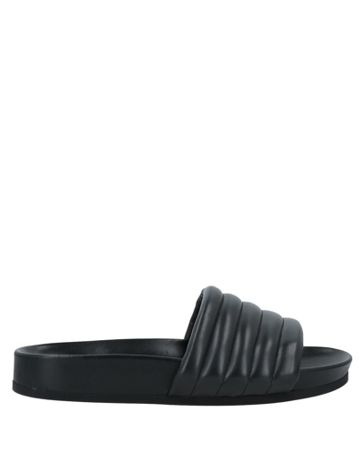 Shop Fiorifrancesi Woman Sandals Black Size 6 Soft Leather