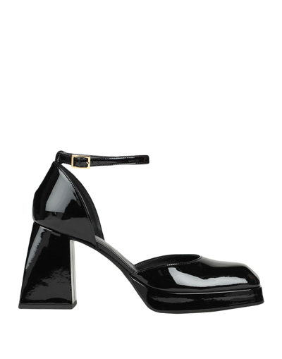Shop Giampaolo Viozzi Sandal Woman Pumps Black Size 8 Soft Leather
