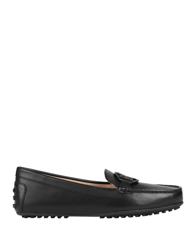 Shop Lauren Ralph Lauren Woman Loafers Black Size 6.5 Soft Leather