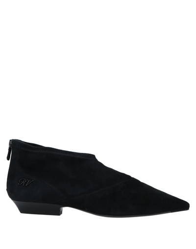 Shop Roger Vivier Woman Ankle Boots Black Size 7.5 Soft Leather