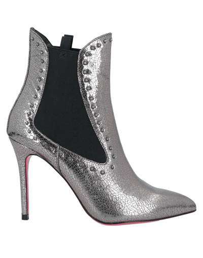 Shop Pinko Ankle Boots In Silver