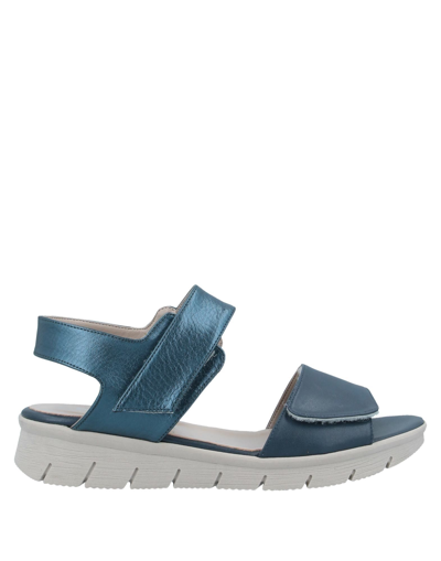 Shop Callaghan Sandals In Blue
