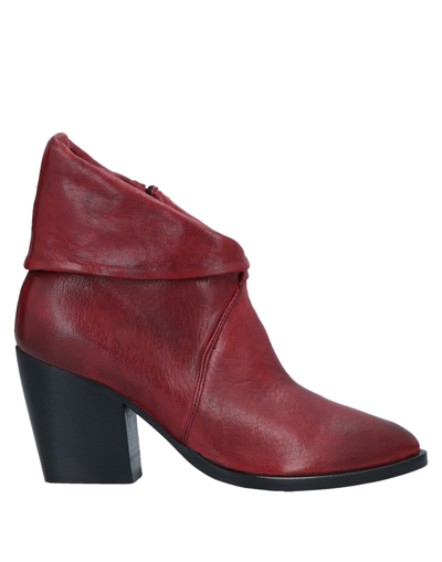 Shop Fiorifrancesi Woman Ankle Boots Brick Red Size 7 Soft Leather