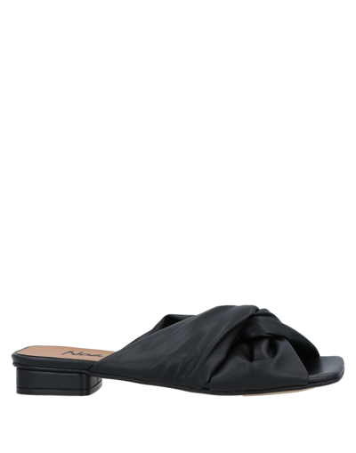 Shop Noa A. Woman Sandals Black Size 6 Calfskin