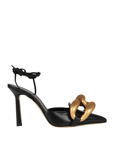 Shop Giampaolo Viozzi Sandal Woman Pumps Black Size 7 Soft Leather