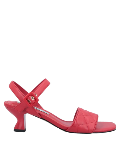 Shop Emanuélle Vee Sandals In Red