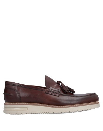 Shop Bruno Verri Man Loafers Cocoa Size 8 Soft Leather