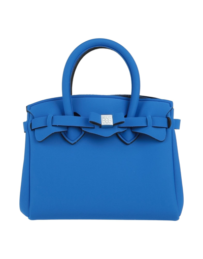 Shop Save My Bag Handbags In Bright Blue