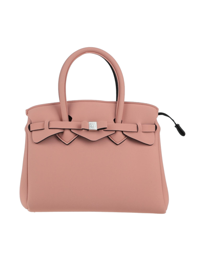 Shop Save My Bag Woman Handbag Blush Size - Peek (polyether - Ether - Ketone), Polyamide, Elastane In Pink