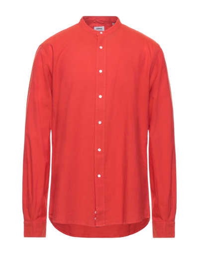 Shop Aspesi Man Shirt Red Size 15 ¾ Cotton