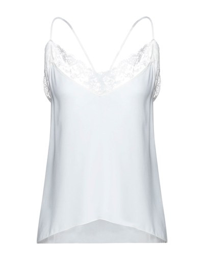 Shop Messagerie Woman Top White Size 8 Viscose