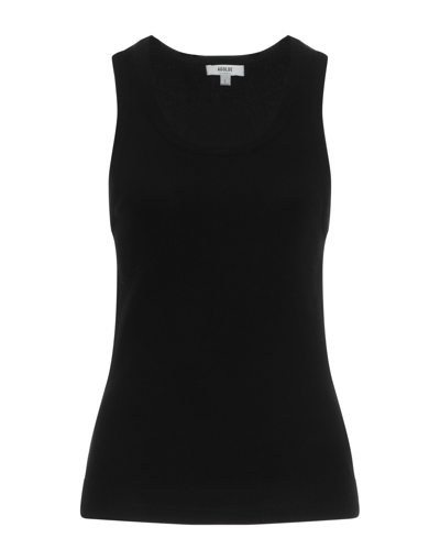 Shop Agolde Woman Tank Top Black Size M Organic Cotton, Tencel, Elastane