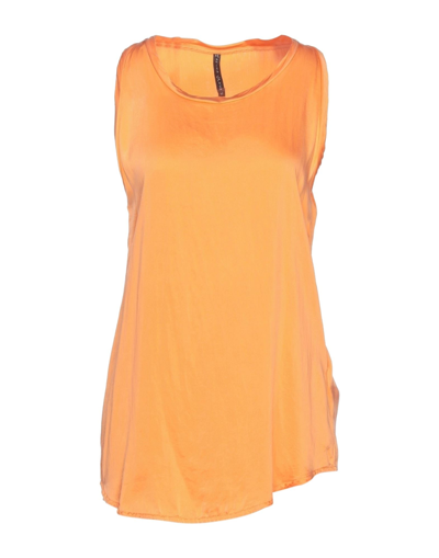 Shop Manila Grace Woman Top Orange Size 10 Silk