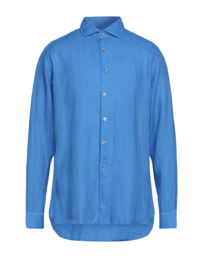Shop Bagutta Shirts In Blue