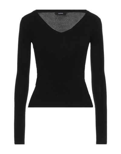Shop Alpha Studio Woman Sweater Black Size 10 Viscose, Polyester