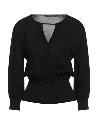 Shop Alberta Ferretti Woman Sweater Black Size 6 Viscose, Polyamide