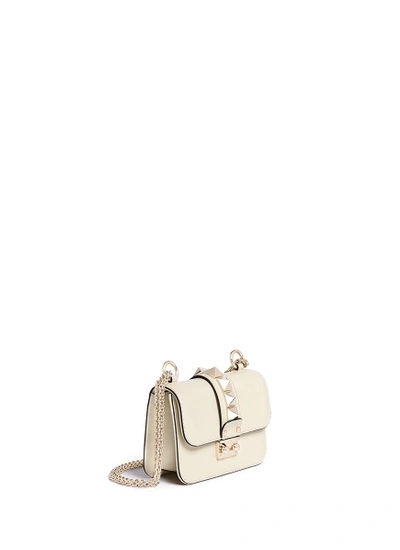 Shop Valentino 'rockstud Lock' Mini Leather Chain Bag