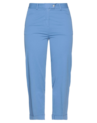 Shop Même By Giab's Woman Pants Pastel Blue Size 2 Cotton, Elastane