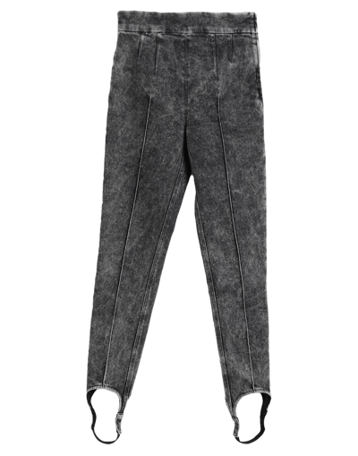 Shop Isabel Marant Woman Jeans Grey Size 10 Cotton, Elastane