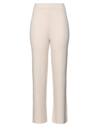 Shop Na-kd Woman Pants Ivory Size M Acrylic, Polyester In White