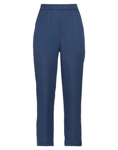 Shop True Nyc Woman Pants Blue Size S Tencel