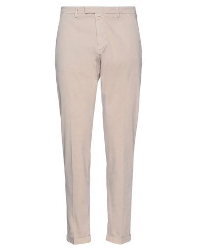 Shop Briglia 1949 Man Pants Light Brown Size 40 Cotton, Elastane In Beige