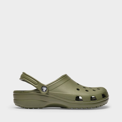 Crocs Classic Clog Slides In Green