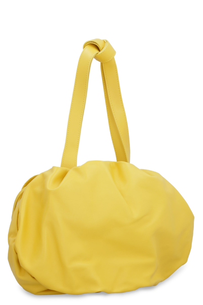 Shop Bottega Veneta The Bulb Leather Bag In Yellow