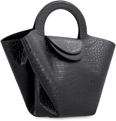 Shop Bottega Veneta Doll Tote Bag In Black