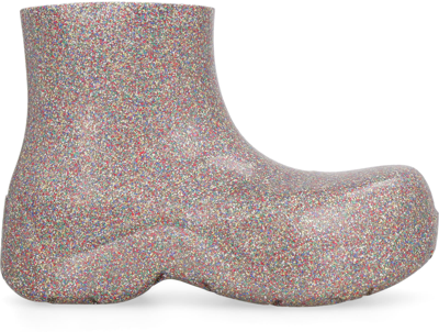 Shop Bottega Veneta Puddle Rubber Ankle Boots In Multicolor