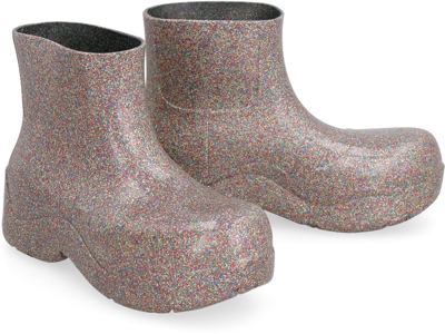 Shop Bottega Veneta Puddle Rubber Ankle Boots In Multicolor
