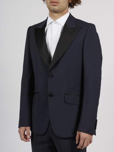 Shop Gucci Tuxedo Suit In Blue