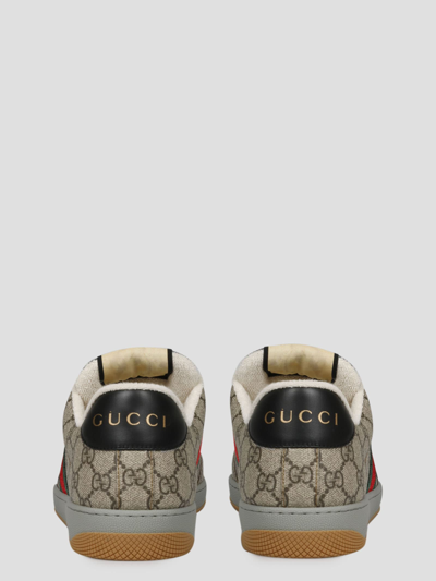 Shop Gucci Screener Gg Sneaker In Brown