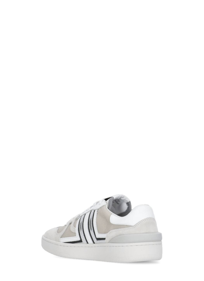 Shop Lanvin Clay Sneaker In White/silver