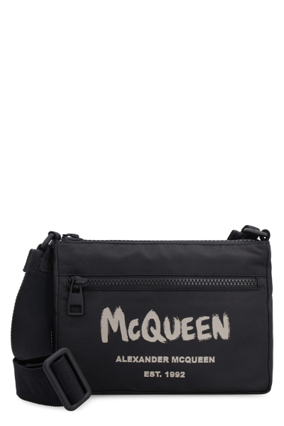Shop Alexander Mcqueen Nylon Messenger Bag