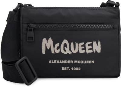 Shop Alexander Mcqueen Nylon Messenger Bag